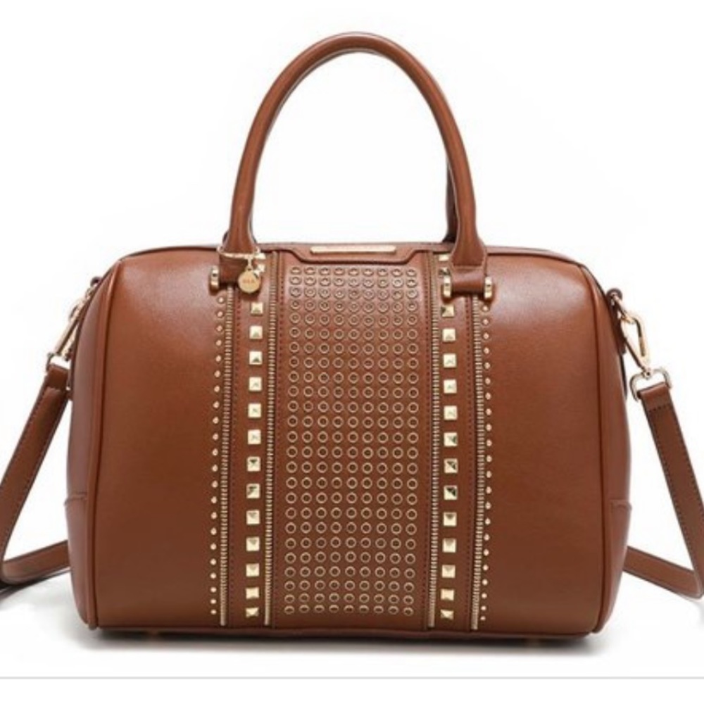 Nicole Lee Studded Boston Bag - Picture 1 of 6